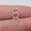 24x 8mm 0.7g multicolor Joias de comércio exterior Europa e Estados Unidos quente coração de amor conector de amor oco