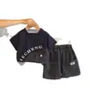 Conjunto de Verão para Meninos 2026 Novo Estilo Coreano Conjunto de Duas Peças com Manga Curta e Shorts para Crianças, Moda de Verão Fina para Bebês