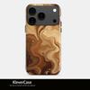 Funda de Teléfono de Película Brillante Ámbar con Patrón de Mármol Más Vendida de Amazon de Doble Capa para iPhone 17 y Apple 16Pm