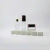 Frasco cosmético 30ml essência 100ml loção aquosa conjunto de produtos para cuidados com a pele frasco 50G essência de alta qualidade líquido frasco de vidro