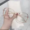 Livro Capuz Vermelho com Óculos Anti-azul Feminino Ultra Leve TR com Rosto Vermelho Liso Óculos Pequenos Planos para Internet
