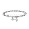 Pulseira Duas Gerações de Alegria Estilo Zhoujia para Mulheres, Coração de Lótus Banhado a Prata, Pulseira de Transferência de Semente e Vagem de Lótus, Fornecimento Xiaohongshu