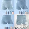 Cuecas Boxer Masculinas de Algodão Respirável, Tamanho Grande, Modal Seda Gelada, Alta Elasticidade, Virilha de Camada Dupla, Barraca de Rua, Cinco Yuan