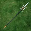 Guan Yu Hoja de Dragón Verde Media Luna Lu Bu Alabarda Fang Tian Juguetes Periféricos de los Tres Reinos Espadas Armas de Plástico PP Arma de Zhang Liao