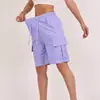 Shorts Casuales de Verano de Cintura Alta con Bolsillos, Pantalones Cargo, Moda Transfronteriza 2026 Tendencia Casual
