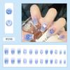 Uñas Vestibles Nuevas de Verano Cortas, Uñas Vestibles con Blanqueamiento Degradado, 24 Piezas, Venta al por Mayor de Uñas de Alta Gama