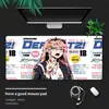 Mouse pad grande anime cyberpunk transfronteiriço, tapete de mesa para jogos inspirado em tecnologia, apoio para teclado de computador, borracha antiderrapante