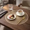 Manteles Redondos de PVC y Posavasos Más Vendidos Transfronterizos, Manteles Impermeables y a Prueba de Aceite para Mesa de Comedor, Manteles de Alta Gama para el Hogar con un Toque Estilo Ing