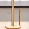 Entrega Transfronteiriça de Porta-Papel Toalha de Bambu para Bancada Porta-Papel Toalha de Cozinha Japonês Suporte Vertical de Bambu Natural para Armazenamento de Filme Plástico