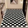 Tapete de Puerta de Alfombra Estampado Puerta de Entrada Tapete de Piso de Cuero Lujo Accesible Limpiable Lavable Tapete para Pies de Casa Tapete de Entrada