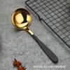 Acero Inoxidable 304 Olla Caliente Cuchara Sopera de Media Luna Cuchara para Sopa Cuchara para Gachas Cabeza Redonda Cuchara para Sopa de Ramen Coreano Utensilio de Cocina Antideslizante