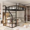 Sábana de cama elevada de hierro, cama superior, cama inferior vacía, ahorro de espacio, casa, segundo piso, cama colgante, cama abuhardillada, litera superior, cama alta y baja