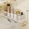 Prateleira de armazenamento para banheiro, prateleira de parede sem furos para vaso sanitário, lavatório, box de chuveiro, prateleira de armazenamento estendida e alargada