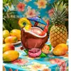Balões de Folha de Alumínio 3D de Coqueiro, Cacto e Abacaxi da Amazon Cruzamento de Fronteiras Balões Decorativos para Festa de Verão no Havaí