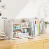 Estante de Almacenamiento de Escritorio Pequeño Simple Estante de Almacenamiento para Escritorio Pequeño Estantería Pequeña para Escritorio Estantería para Libros para el Hogar Nuevo Estilo Popular 2025