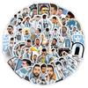 50 piezas de calcomanías de fútbol Massey calcomanías impermeables removibles patineta guitarra teléfono móvil calcomanías decorativas venta al por mayor de fábrica