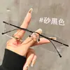Gafas Sin Montura de Titanio Ultraligeras del Mismo Estilo de Zhang Jingyi para Mujer, Adecuadas para Lentes Graduados, Hacen que el Rostro Parezca Más Delgado, Monturas de Gafas Sin Montura