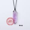 Donghai - Colgante de columna hexagonal multisuperficie de una sola punta, hecho a mano, con piedra cruda de cristal natural, pulido, joyería, venta al por mayor