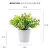 Gipsofila simulada Floral Plástico Pequeña Maceta Adorno de Mesa Regalo Mini Planta Verde Bonsái Temu Planta Simulada