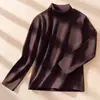 Camisa de base de terciopelo para niños Otoño e Invierno, cuello semialto, forrada de polar, ropa cálida para niños y niñas, tops para niños, camiseta para bebé