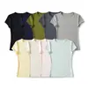 AP26115-26 Camiseta Básica Lisa de Manga Corta Estilo Coreano de Verano Ajustada Cuello Redondo Top Capa Base Nube