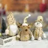 Muñeco de Navidad transfronterizo nuevo, franela, Papá Noel, muñeco de nieve, alce, adornos para ventanas, regalos de Navidad al por mayor