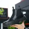 Zapatos de protección laboral para hombre transpirables suela de tendón de res anti-aplastamiento anti-perforación puntera de acero zapatos de trabajo zapatos de seguridad antideslizantes resistentes al desgaste zapatos protectores