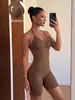2026 Nuevo Conjunto de Yoga Sin Costuras de Lunares Europeo y Americano con Almohadillas en el Pecho, Cuello Halter, Espalda Hermosa, Shorts Levanta Glúteos, Conjunto de Dos Piezas para Fitness