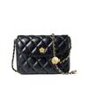 Bolso de Piel de Vaca con Patrón de Rombo para Mujer, Modelo Nuevo 2026, Bolso Cruzado para Mujer, Bolso de Hombro de Cuero Genuino, Bolso de Cadena para Mujer