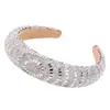 Diadema transfronteriza para mujer, diadema de esponja con pedrería estilo Barroco europeo y americano, accesorios para el cabello, venta al por mayor, diadema nueva para la cabeza