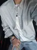 Camisa de Manga Larga con Estampado de Letras 2026 Estilo Japonés Moda de Hong Kong Ins Camisa Holgada Chaqueta Versátil Casual de Moda para Hombre Verano