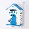 Muebles para el Hogar Estilo Pastoral Buzón de Guardería Buzón de Mensajes Buzón de Madera Buzón de Sugerencias Decoraciones de Casitas de Madera Pequeñas