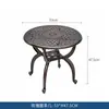 Conjunto de Mesa y Sillas de Aluminio Fundido para Patio de Villa Exterior Mesa de Café Silla Mecedora Impermeable Protección Solar Muebles de Exterior para Jardín Balcón