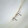 Pendientes de avión pequeño de plata esterlina Jufeng S925, nuevos pendientes sencillos y lindos, pendientes de personalidad versátiles a la moda