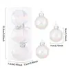 3 Piezas de Copos de Nieve Transparentes de Navidad de 8 cm con Diseños Coloridos para Decorar el Árbol de Navidad Bolas Colgantes para Decorar las Escenas de Navidad y Año Nuevo