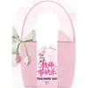 Nuevos Regalos para el Día del Maestro para Maestras de Escuela y Jardín de Infancia: Set de Regalo de Té de Flores, Pequeño Regalo Práctico y de Alta Gama