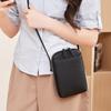 2024 Nuevo Patrón Lichi Cuero Suave Vertical Cremallera Bolsa para Teléfono Móvil Diseño Nicho Gran Capacidad Bolso de Hombro Cruzado para Mujer