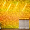 Pegatinas de pared autoadhesivas IXPE transfronterizas, patrón de puntos con degradado amarillo, pegatinas de pared de fondo de alto brillo, material en rollo decorativo al por mayor