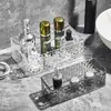 Caja de Almacenamiento de Escritorio para Baño de Alta Apariencia, Tocador Cosméticos, Productos para el Cuidado de la Piel, Artículos Varios, Cesta de Almacenamiento para Mesa de Café, Rectangular