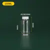Botellas de Plástico de Boca Ancha para Mascotas 30 50 80ml Botellas Cápsula de Plástico Botellas Dosificadoras de Grado Alimenticio Botellas Pequeñas para Medicamentos Botellas de Muestra