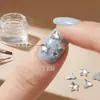 Celebridad de Internet Blanca Nuevo Estilo Mono Estrella Arte de Uñas Pedrería Súper Brillante Fondo Plano Estrella de Cinco Puntas Accesorios de Arte de Uñas de Vidrio K9