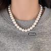 Cadena de clavícula de perlas de alta calidad estilo Chanel retro francés, temperamento suave de lujo ligero, collar de diseño moderno y a la moda