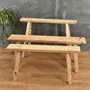 Banco largo de madera maciza taburete alto taburete de bar taburete de tabla para el hogar taburete de tabla larga de madera taburete de tira larga para mesa de comedor taburete pequeño