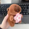 Celebridad de internet lindo capibara capibara colgante peluche juguete muñeca bolsa colgante llavero Muñeca Muñeca