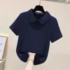 Camiseta Polo Feminina Versátil Casual de Manga Curta