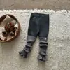 Roupas Infantis Calças para Meninas 2025 Inverno Forradas com Lã Espessadas Super Fofas Leggings Infantis para Roupa Externa Calças Longas de Bebê