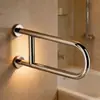 Barandilla de mano para inodoro de acero inoxidable 304, plegable, antideslizante, pasamanos sin barreras para ancianos y discapacitados, seguridad en el baño anticaídas