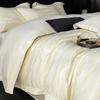 Juego de Cama de Verano de Seda de Hielo de Cuatro Piezas Lujo Accesible Dormitorio Principal de Alta Gama 2025 Nuevo Ropa de Cama Sábanas Funda de Edredón Juego de Tres Piezas
