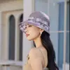 Sombrero de Sol de Organza de Verano para Mujeres de Mediana Edad y Mayores, Sombrero de Pescador Transpirable con Encaje para Protección Solar, Sombrero de Sol Anti-UV