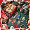 Novos Enfeites Retrô Árvore de Natal Decorações de Pingente Quebra-Nozes de Madeira Conjunto Decoração de Festa Estilo Africano